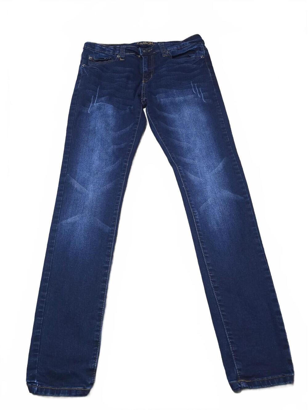 Carbon Dark Wash Super Skinny Flex Denim Jeans Men's 30/32 Back